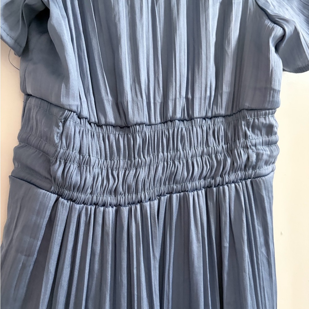 Anthropologie Elegant Blue Slate Maxi Dress XXSP - Picture 4 of 9